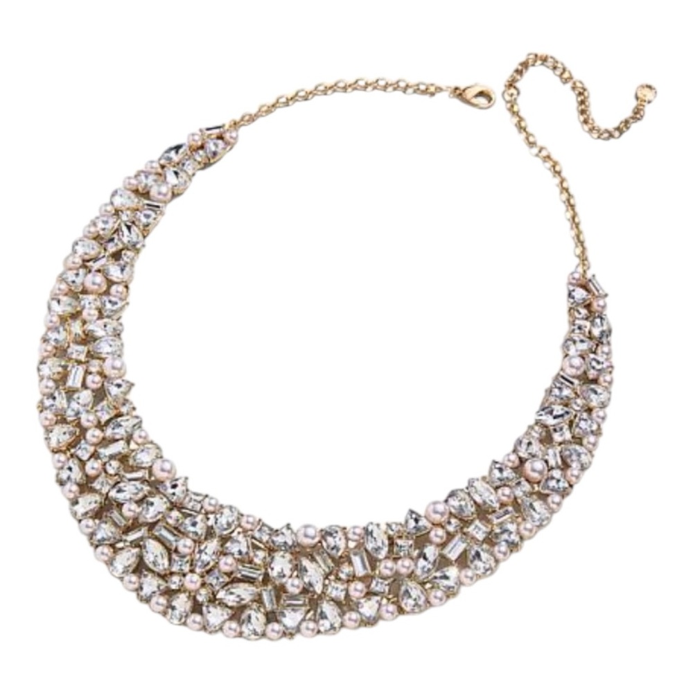 BAUBLEBAR Goldtone Clear Stone Cluster Statement Choker Necklace - Picture 3 of 3
